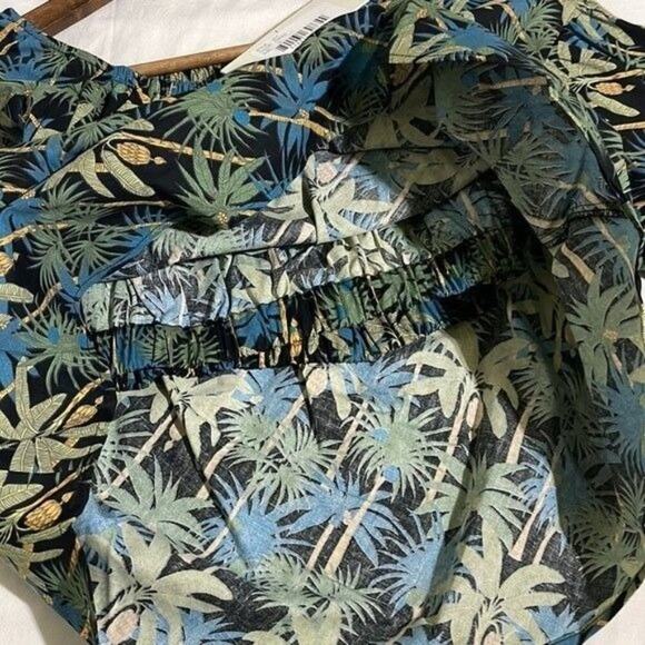 Anthropologie Petersyn Lily Off The Shoulder Paradise Print Top NWT Small - Picture 9 of 10